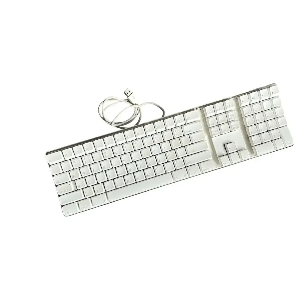 Apple Computer Keyboard Model A1048 Wired White Vintage Full Size